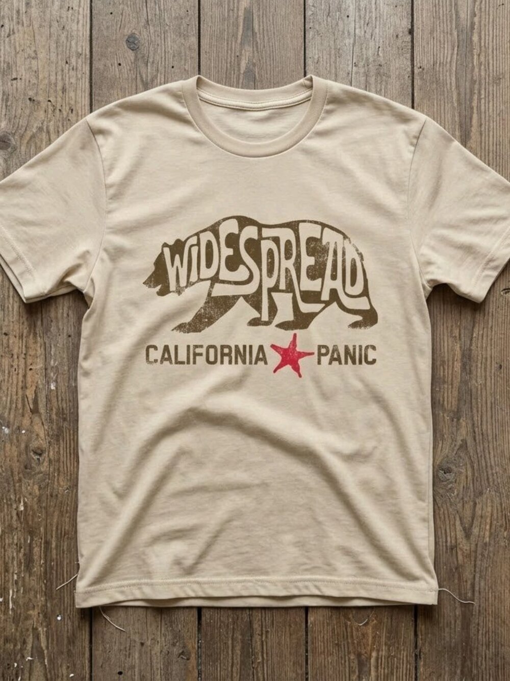 Widespread Panic California Panic Bear Graphic T-Shirt